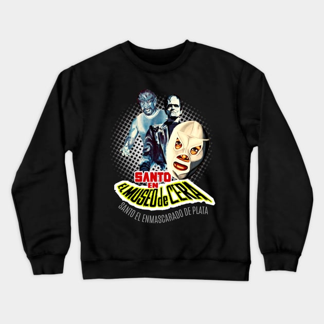 Santo en el Museo de Cera - Vintage Movie collection Crewneck Sweatshirt by SimonSay